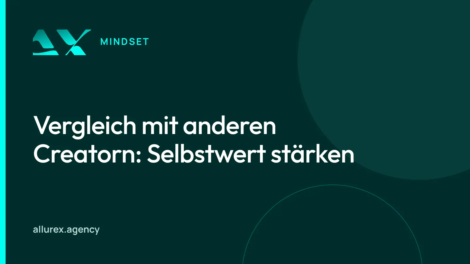 Titelgrafik in Petrol und Cyan mit dem Schriftzug „Vergleich mit anderen Creatorn“